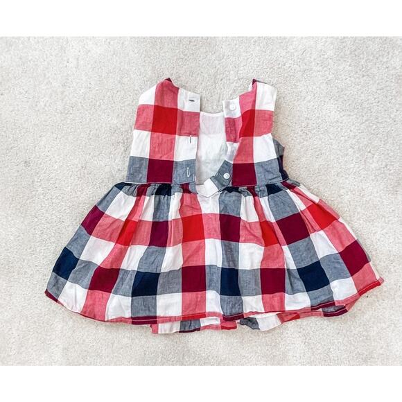 TODDLER GIRL 9-12 MONTH CHILDREN'S PLACE PLAID DRESS - Picture 2 of 2